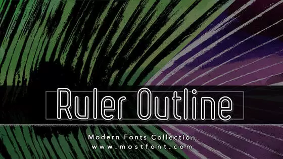 Typographic Design of Ruler-Outline