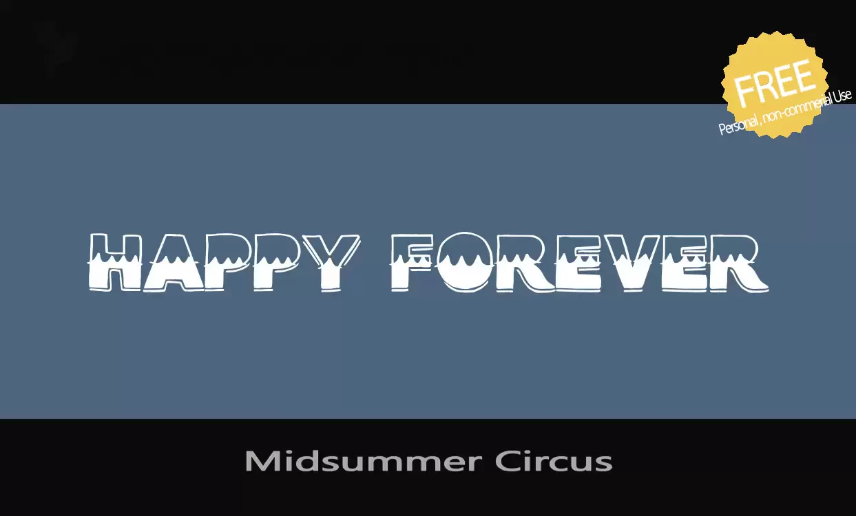 Font Sample of Midsummer-Circus