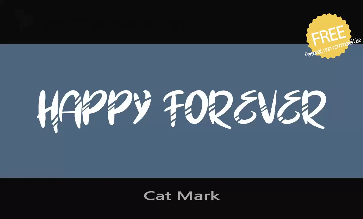 Font Sample of Cat-Mark