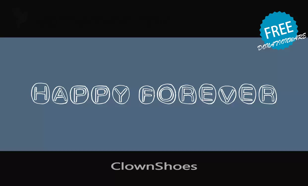 「ClownShoes」字体效果图