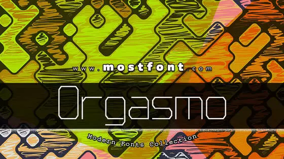 「Orgasmo」字体排版图片