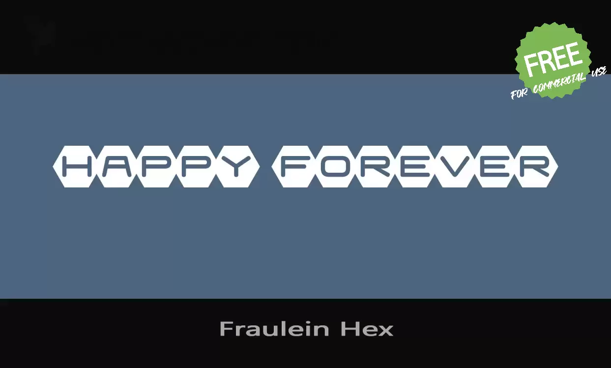 Font Sample of Fraulein-Hex