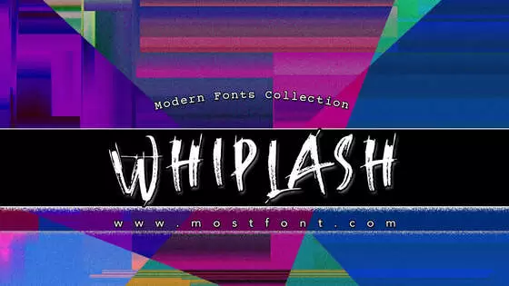 Typographic Design of Whiplash