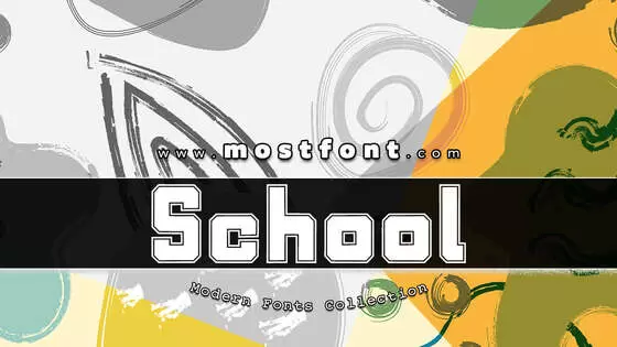 「School-&-COLLEGE-Outline」字体排版样式