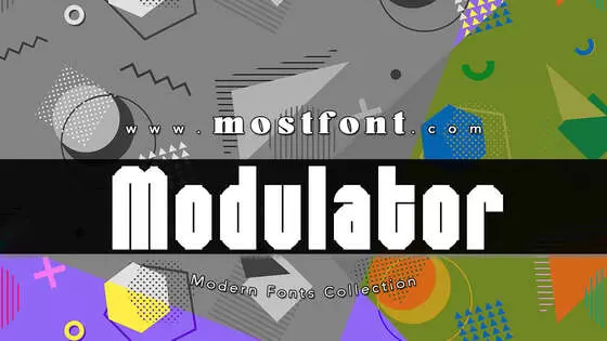 「Modulator」字体排版图片