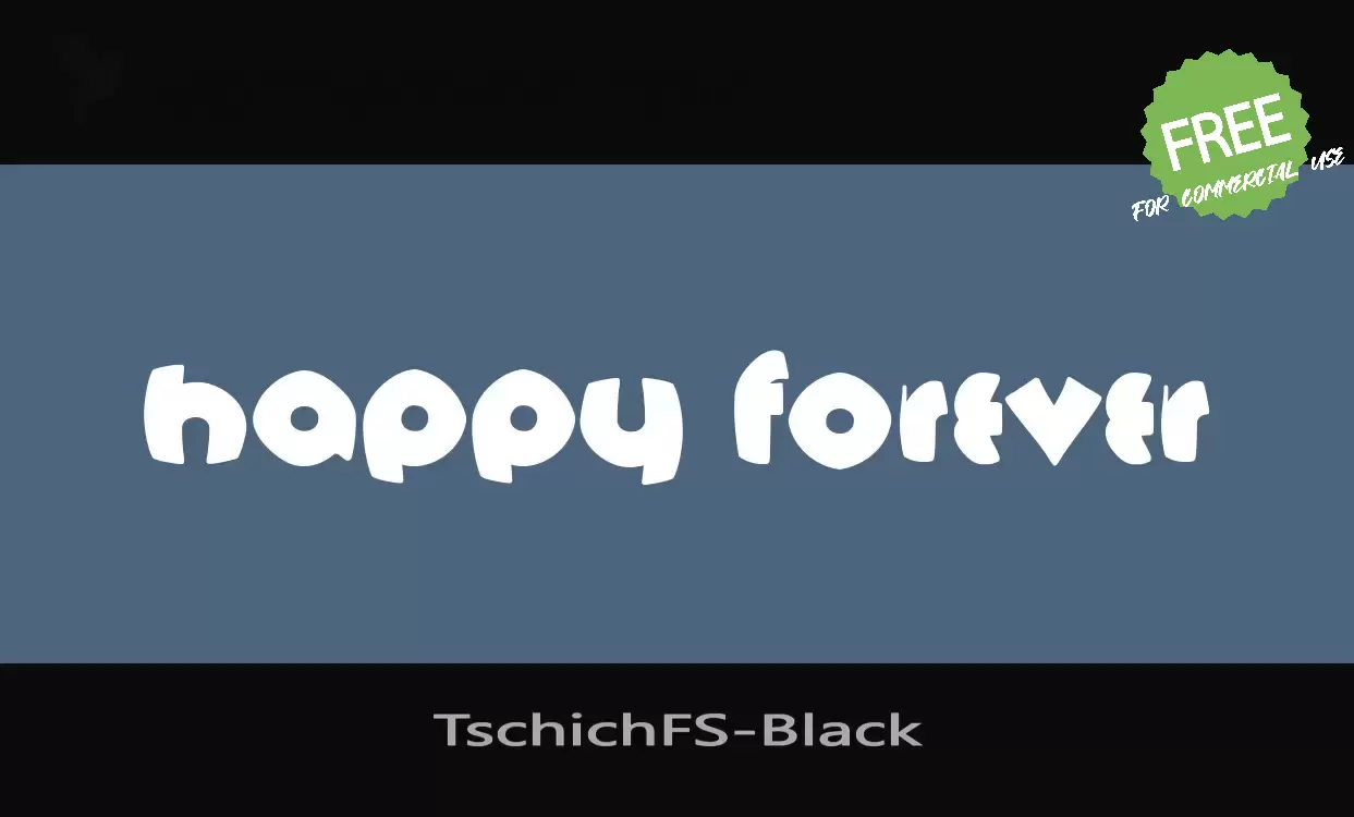 「TschichFS-Black」字体效果图