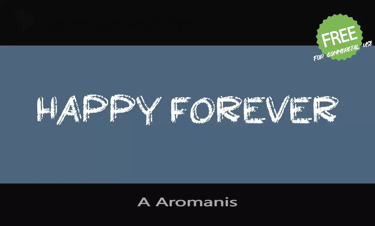 「A-Aromanis」字体效果图