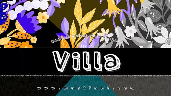 Typographic Design of Villa