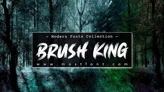 Typographic Design of Brush-King