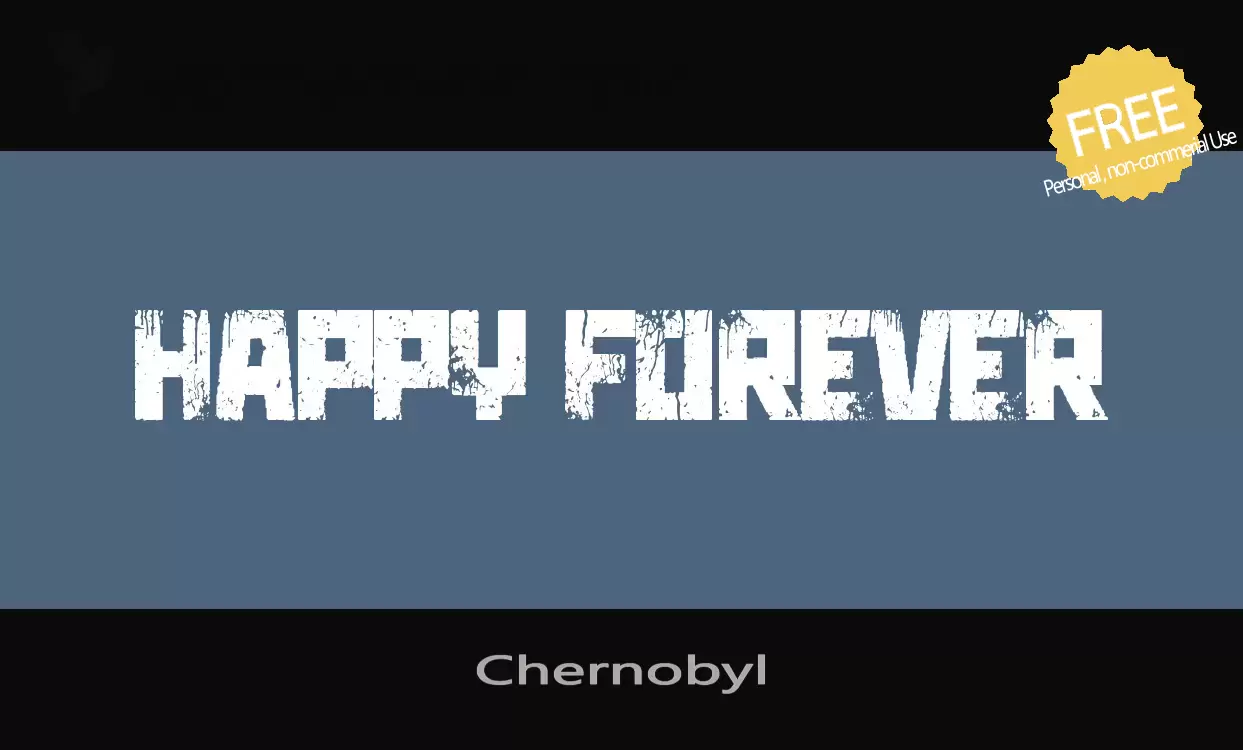 Font Sample of Chernobyl