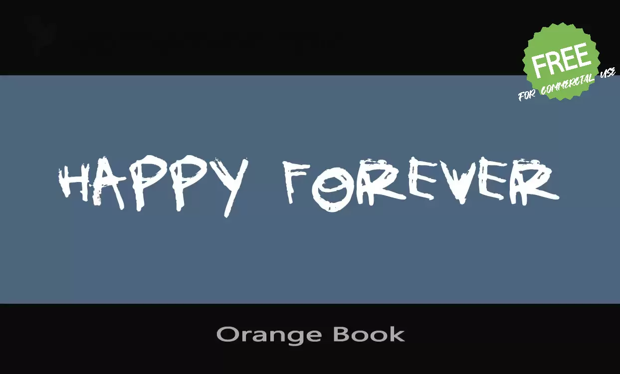 「Orange-Book」字体效果图