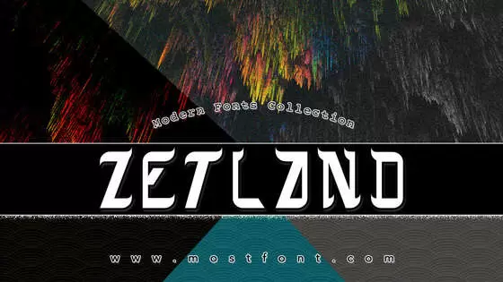 「ZETLAND」字体排版图片