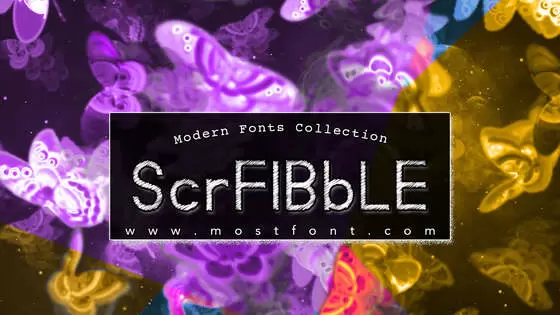 「ScrFIBbLE」字体排版图片