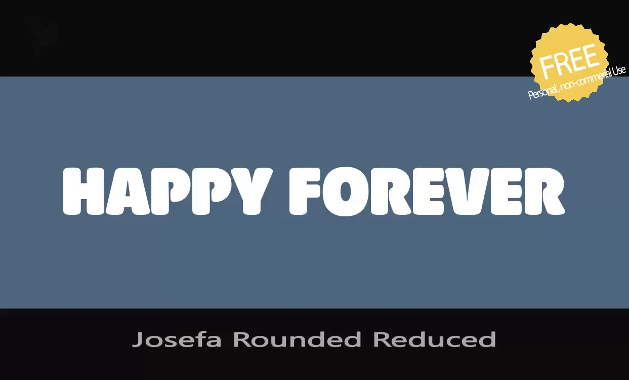 「Josefa-Rounded-Reduced」字体效果图