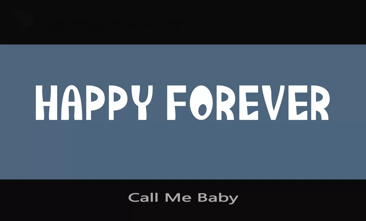 Font Sample of Call-Me-Baby