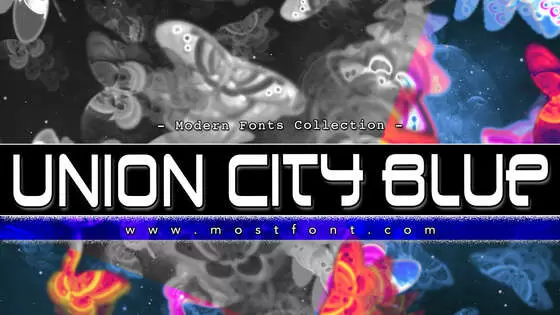 Typographic Design of Union-City-Blue