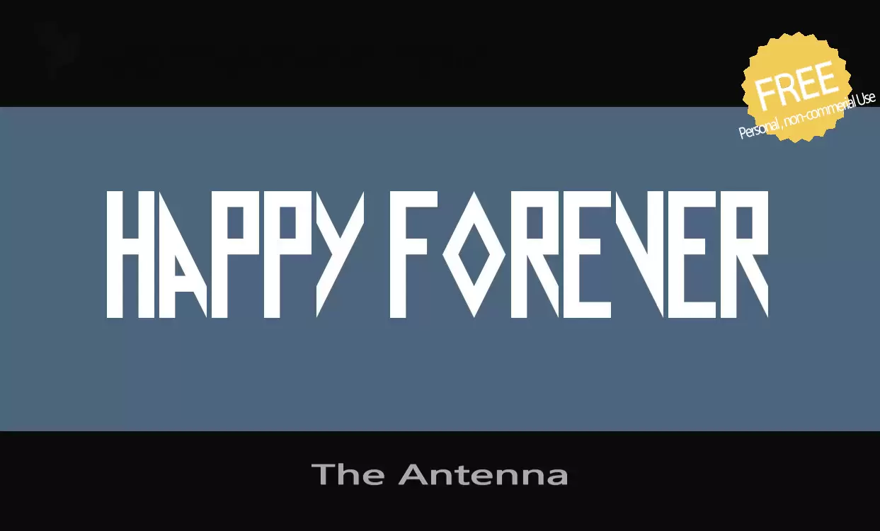 Font Sample of The-Antenna