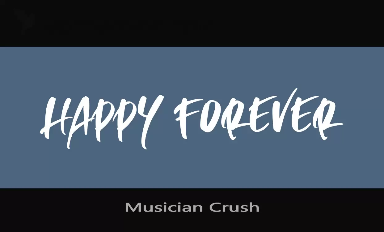 Font Sample of Musician-Crush