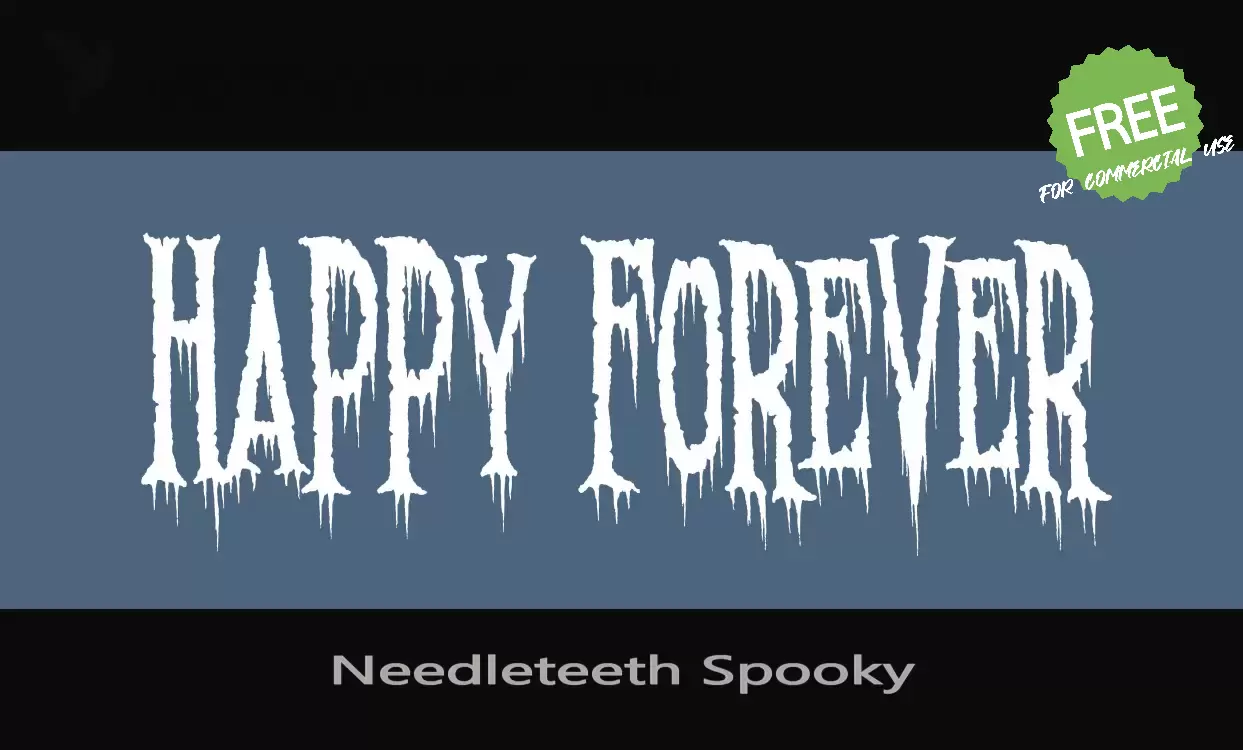 「Needleteeth Spooky」字体效果图