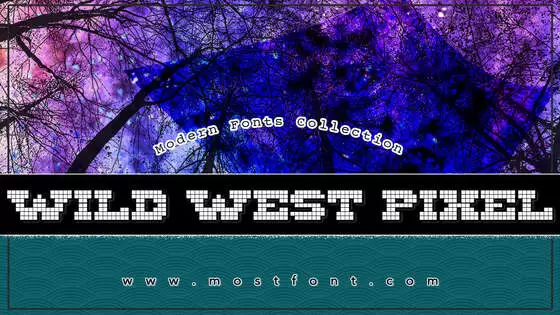 「Wild-West-Pixel」字体排版图片