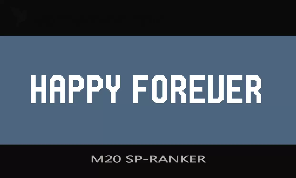 Font Sample of M20-SP-RANKER