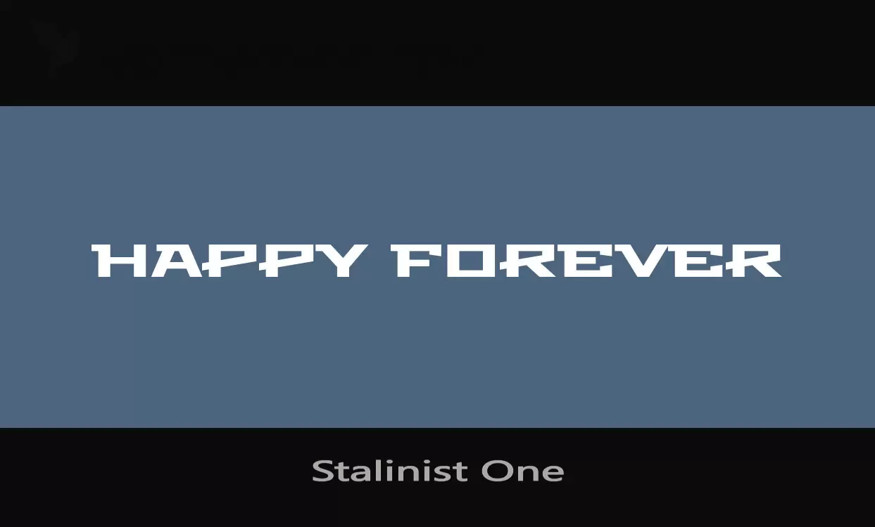 「Stalinist-One」字体效果图