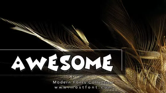 「Awesome」字体排版图片