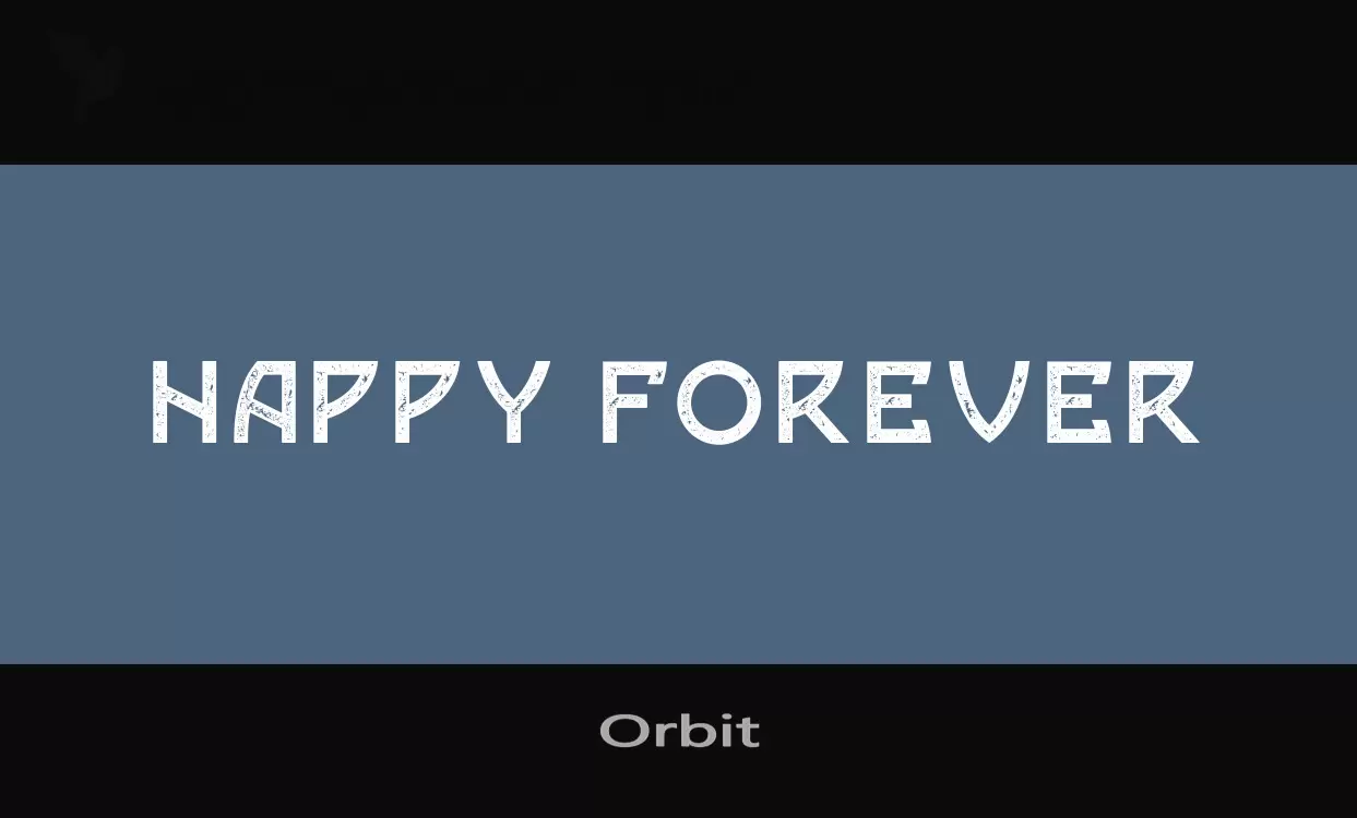 Font Sample of Orbit