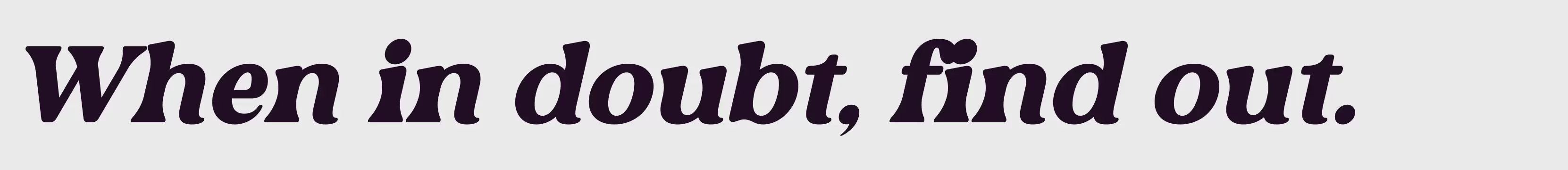 「Rebori Italic」字体效果图