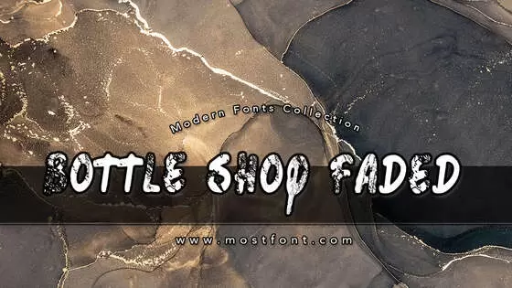 「Bottle-Shop-Faded」字体排版图片