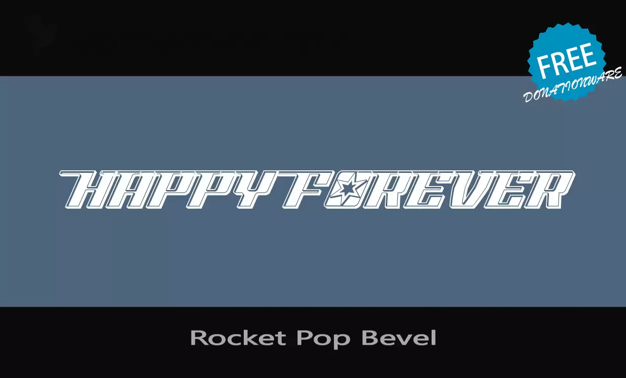 「Rocket-Pop-Bevel」字体效果图