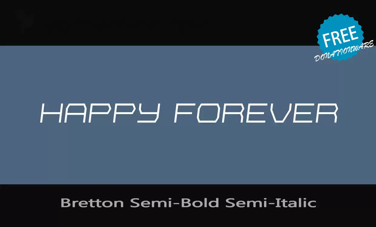 Font Sample of Bretton-Semi-Bold-Semi-Italic