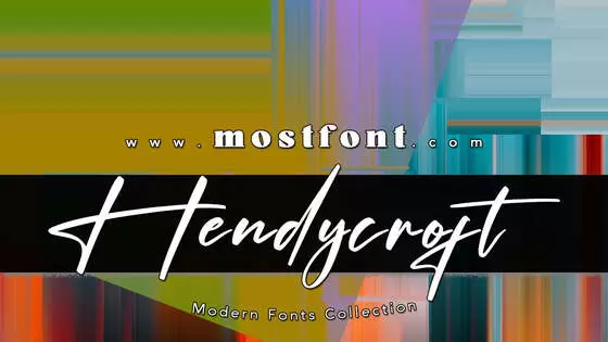 Typographic Design of Hendycroft-Signature