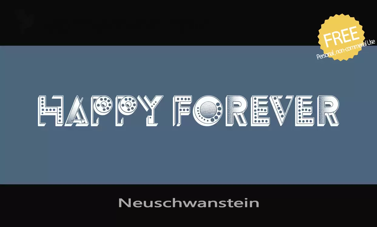 「Neuschwanstein」字体效果图