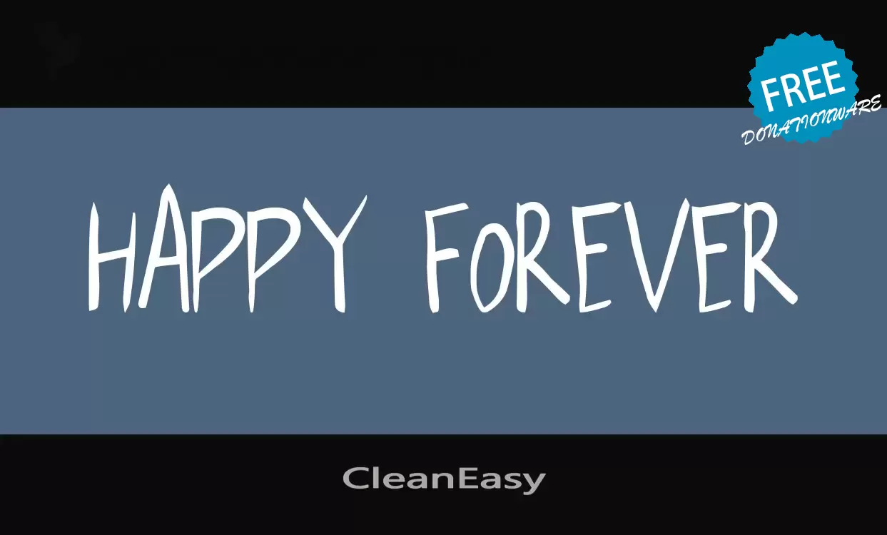 「CleanEasy」字体效果图