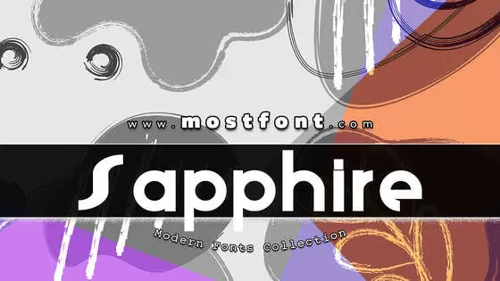 「Sapphire」字体排版样式