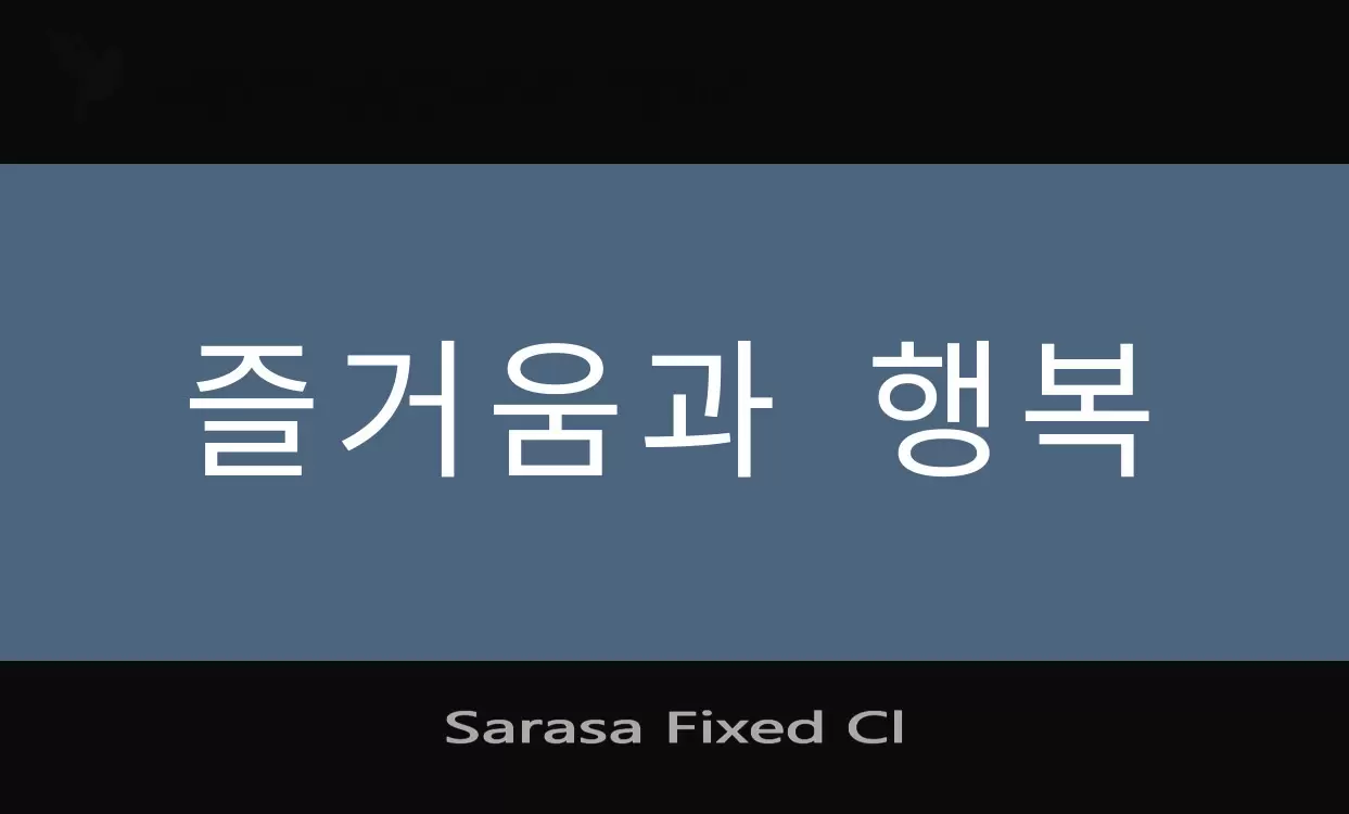 Sample of Sarasa-Fixed-Cl