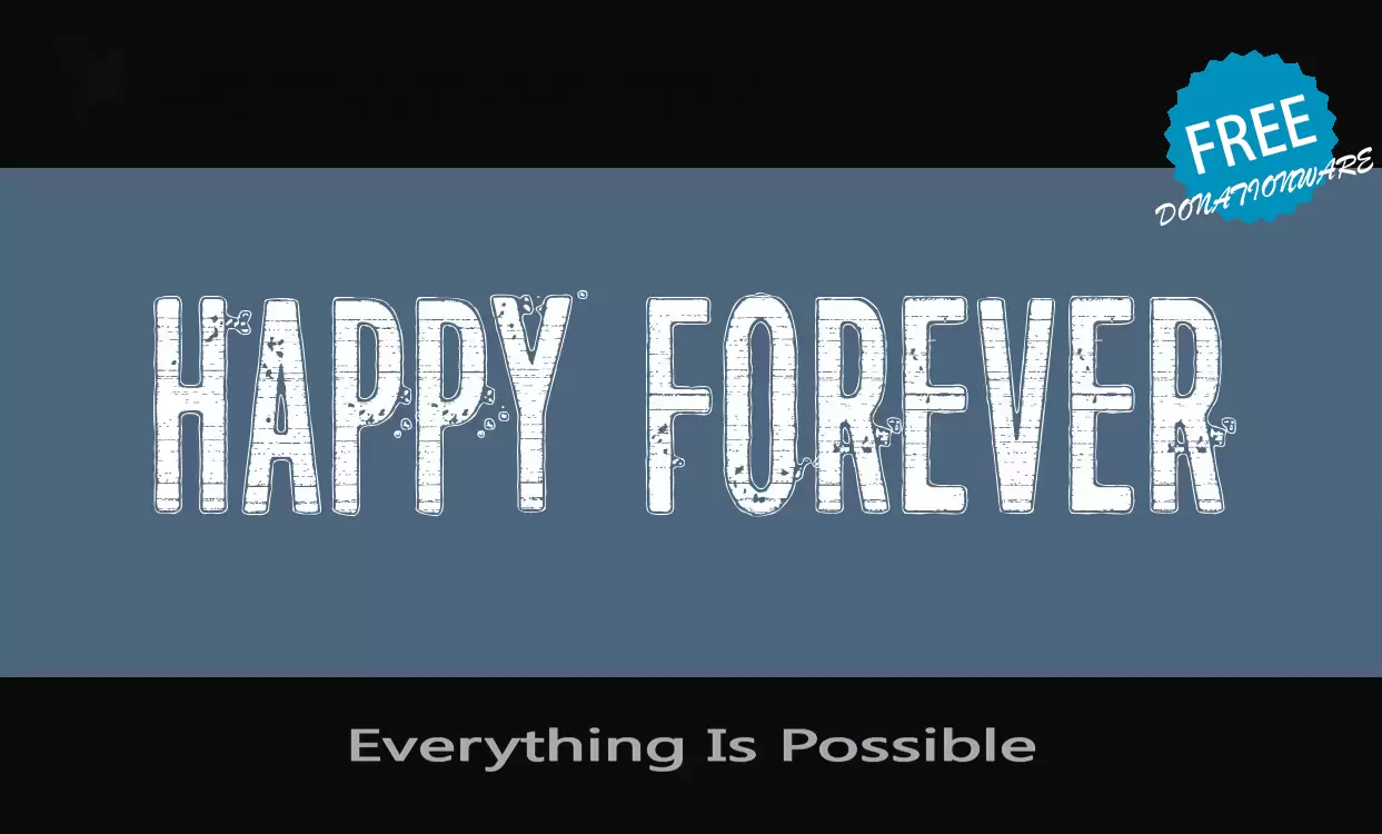 「Everything-Is-Possible」字体效果图