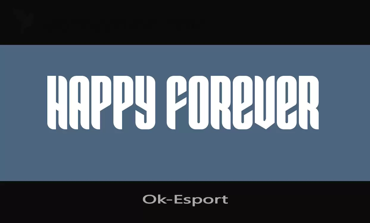 「Ok-Esport」字体效果图