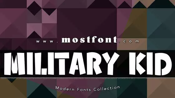 Typographic Design of Military-Kid