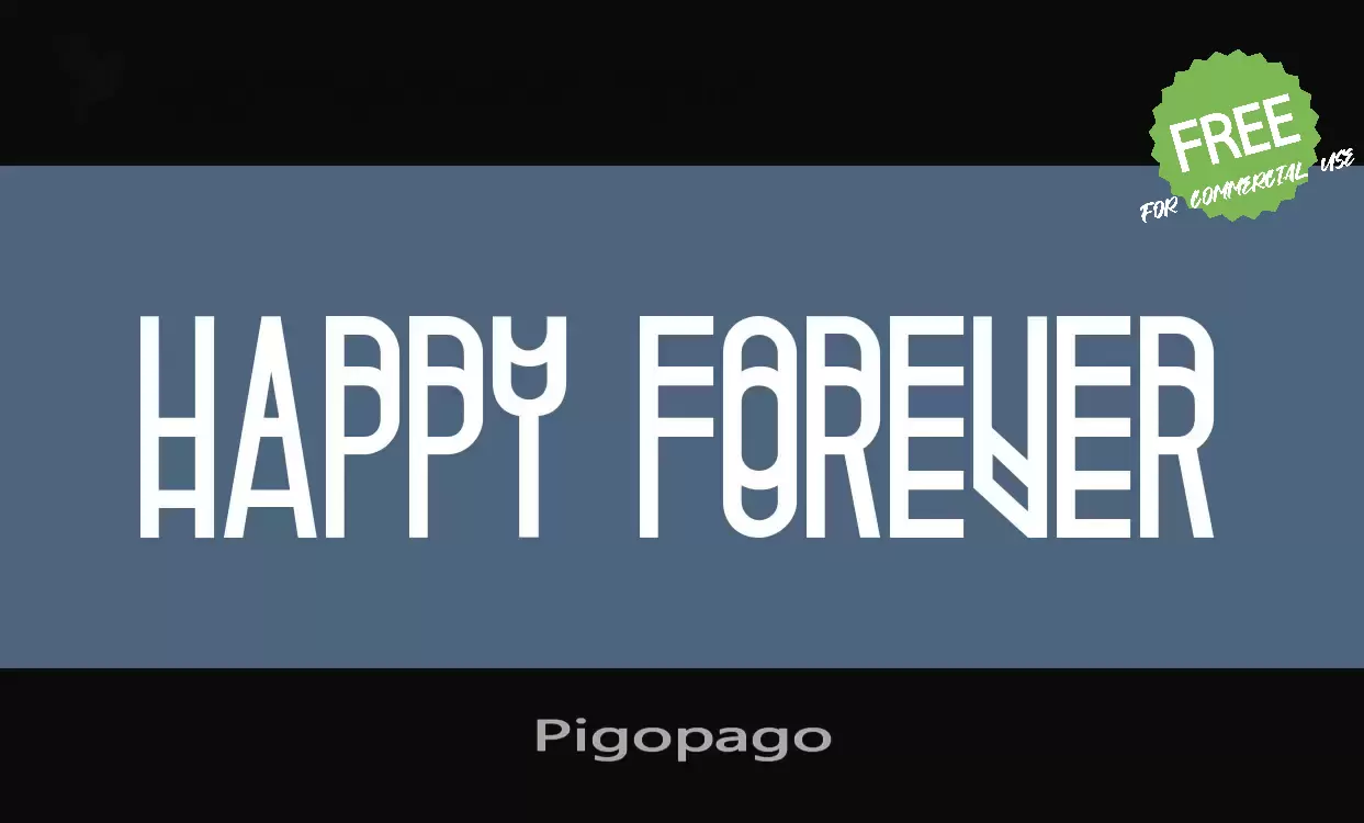 Font Sample of Pigopago