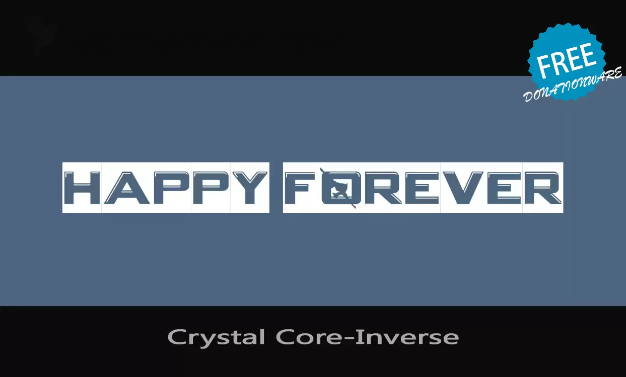 「Crystal-Core-Inverse」字体效果图