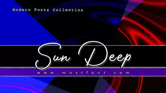 Typographic Design of Sun-Deep