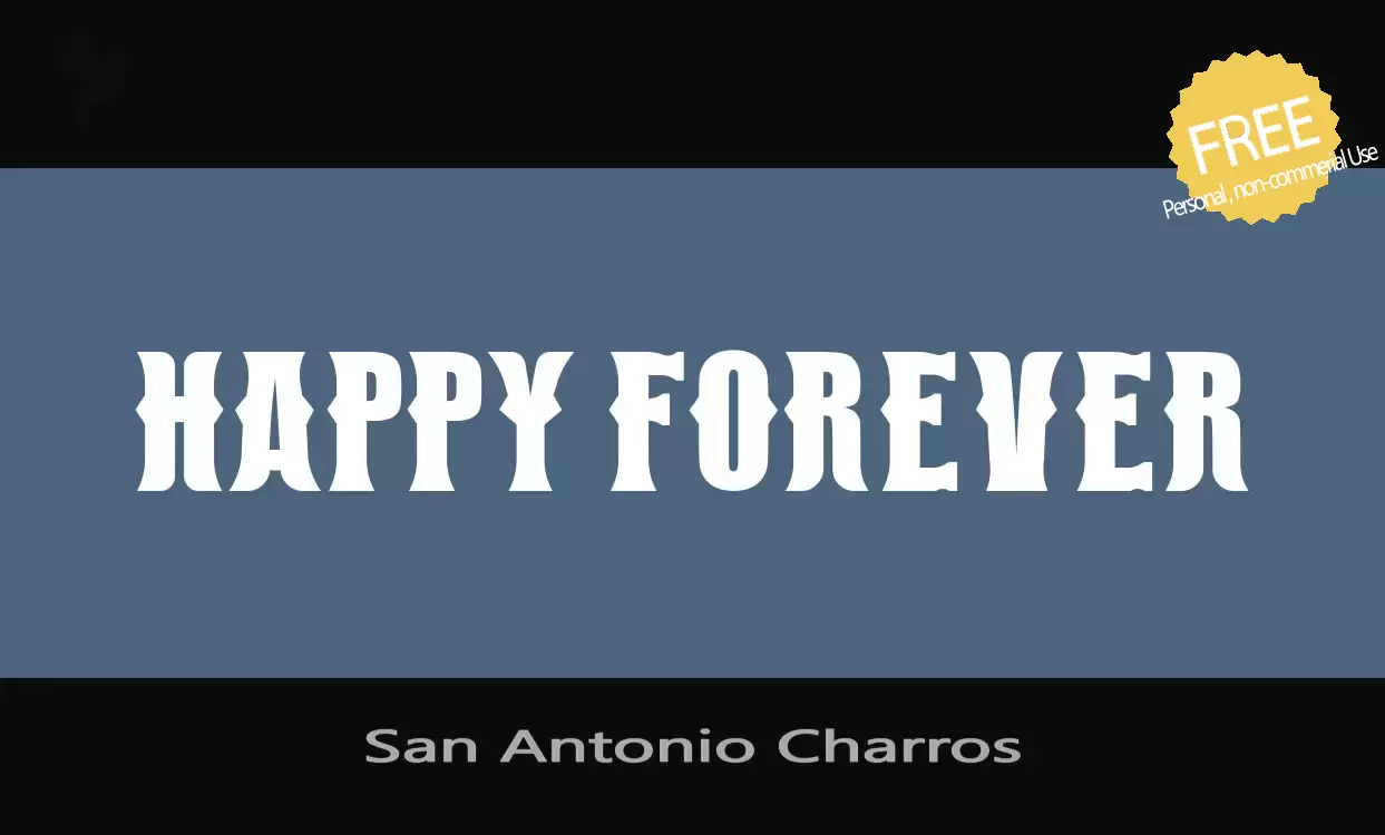 「San-Antonio-Charros」字体效果图