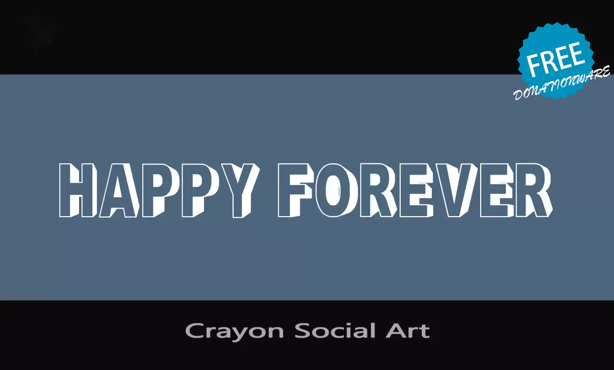 Font Sample of Crayon-Social-Art