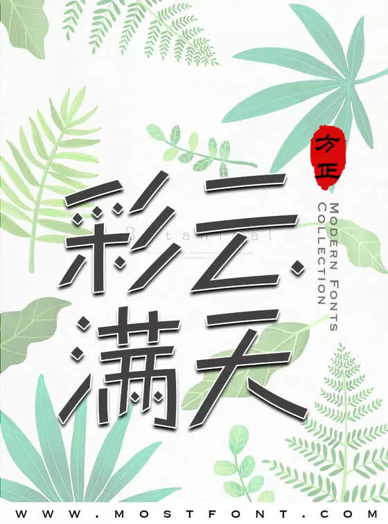 Typographic Design of 方正新锐体-简