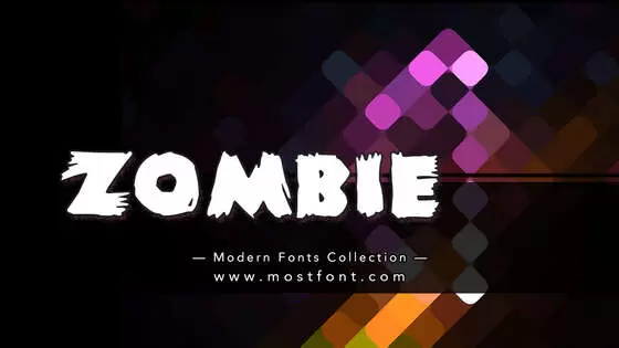 「Zombie」字体排版样式