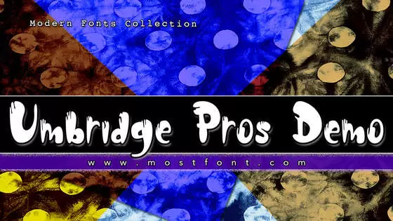 Typographic Design of Umbridge-Pros-Demo