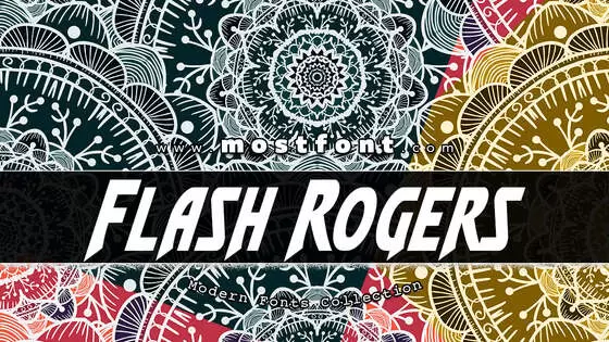 Typographic Design of Flash-Rogers-Condensed-Italic