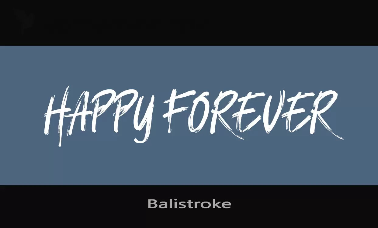 「Balistroke」字体效果图